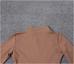 Women Sport Jacket Long Sleeve Shirt Workout Coat