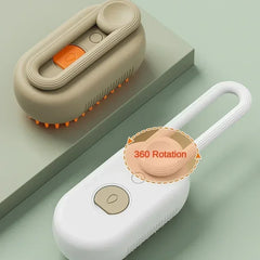3-in-1 Steam Pet Brush – Spray Massage Grooming Comb Pet Shop