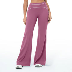 High Waist Yoga Flared Pants Hip Lifting Fitness Trousers Exercise Elastic Bell Bottom Pants Female Casual Outdoor Yoga Pants