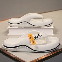 Summer Men's Flip Flops Soft Sole EVA Slippers for Men Outdoor Casual Beach Shoes Home Slippers Non-slip Bathroom Slides Shoes