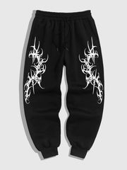 2025 Men's Gothic Print Casual Jogging Sport Pants Multifunctional Couple Pants Fashion Hip Hop Pants Comfortable Sport Pants