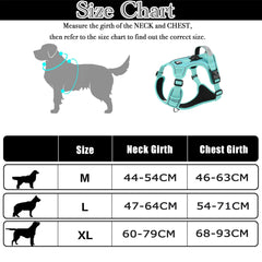 Dog Harness with Airtag Holder and Leash Set-Premium Oxford Breathable Material Durable Reflective Dog Harness and Leash Set Pet Shop
