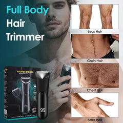 Men’s Body Hair Trimmer Groin & Beard Electric Shaver