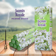 G R 20 Sticks Indian Incense CHENDAN Meditation Lavender Yoga Rose Jazmin Line Incense Purifying Air Deodorization Aromatherapy