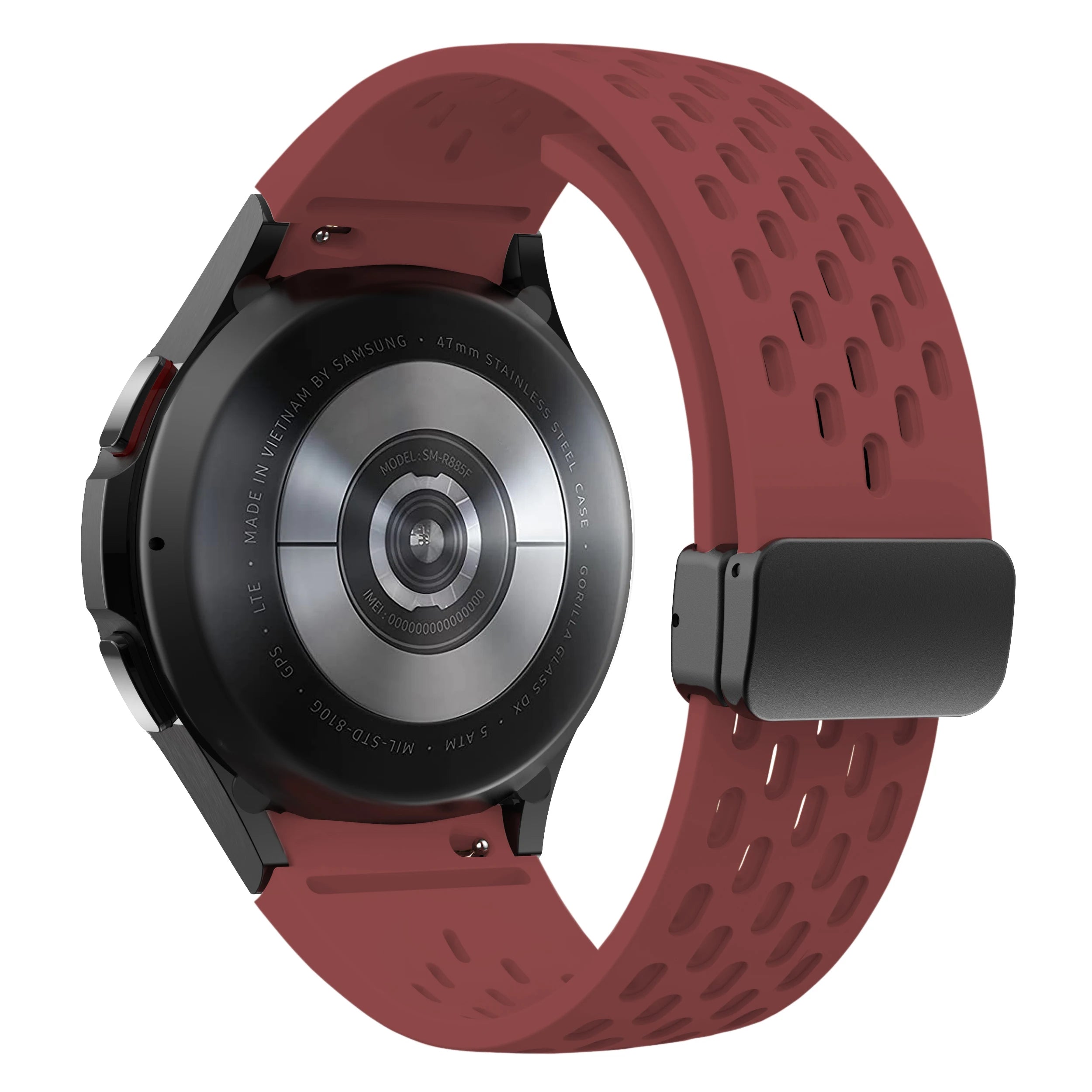 Silicone Strap for Samsung Galaxy Watch 7 6 5 4 40mm 44mm 5 Pro 45mm Magnetic Buckle Band 6 Classic 43mm 47mm No Gaps Bracelet