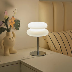 Creamy Bedside Table Lamp USB Tri-Color Dimmable Bedroom Furniture Home Decor