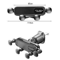Gravity Car Phone Holder for 4.7-7 inch Mobile Phone Car Air Vent Phone Mount Universal Shockproof GPS Clip Smartphone Stand