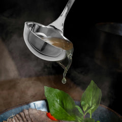 Stainless Steel Ladle with Pouring Spout Soup Oil Separator Spoon Canning Ladle Heat Insulation Anti-scalding Spoon Kitchen Tools, Cooking Utensils