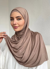 Two Pieces Muslim Prefect Matching Jersey Hijab Set Matching Color Jersey Hijab With underscarf Shawls