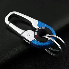 1/5pcs Men's Keychain Hook Stainless Steel Buckle Outdoor Carabiner Climbing Tool Double Ring Fishing Key Ring Car Accessories