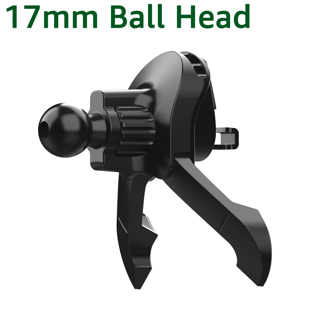 17mm Ball Head Car Air Vent Clip for Car Phone Holder Mount Universal Car Air Outlet Hook Clamp for Mobile Phone GPS Brackets