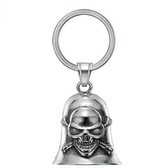 Vintage Christian Jesus Cross Bell Pendant Motorcycle Bell Necklace Punk Biker Religious Exorcist Lucky Jewelry for Men's
