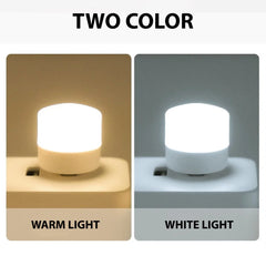 1/10Pcs Mini USB Night Light Warm White Eye Protection Book Reading Light USB Plug Computer Mobile Power Charging LED Night Lamp Home Decor