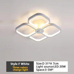 Modern Baked Enamel Finish LED Ceiling Lamp 3 Color Temperature Corridor Lights Balcony Lamps Bedroom Living Room 110V-240V