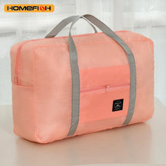 HOMEFISH Foldable Travel Duffel Bag for Airlines Carry on Bag for Women Lightweight Large Capacity Sports Weekend Trip Overnigh