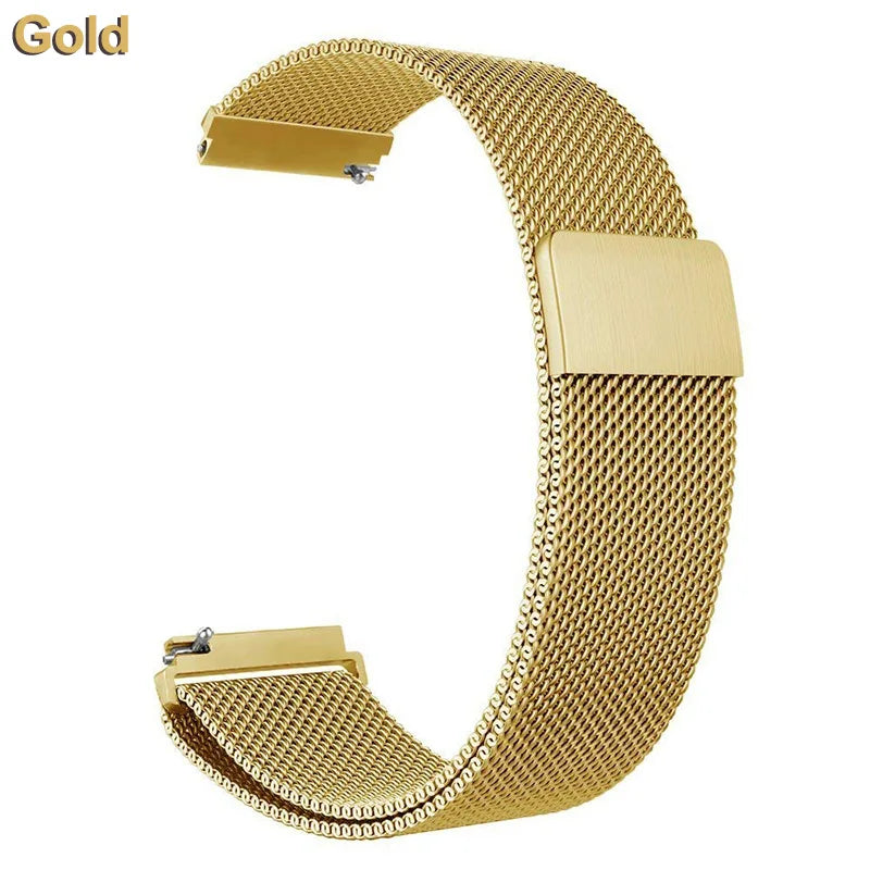 18mm 20mm 22mm Metal Strap For Garmin Vivoactive 3 4 4s 5 6 Band Watch Venu 2 2s 3s SQ Bracelet Venu 4 41mm 45mm Milanese Loop