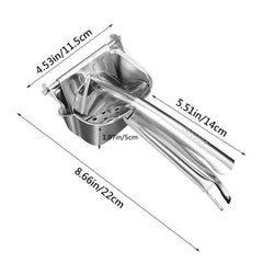 Portable Lemon Squeezer Stainless Steel Manual Citrus Juicer Fresh Orange Juice Extractor Hand Free Citrus Squeezer Kitchen Tool