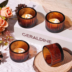 Tealight Gold Candle Holders,Votive Tea Light Candle Holder Glass for Centerpieces Wedding Table Decor,Party Supplies,Home Decor