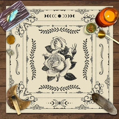 1pc Tarot card tablecloth, mysterious rune astrology altar cloth, witchcraft cabin decoration tablecloth, card game tablecloth