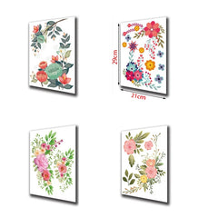 Green Plant Leaves Bathroom Toilet Sticker WC Closestool Wall Sticker Self Adhesive Mural Beautify Flower Home Decor Decals