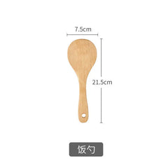 Wooden Spatula Wooden Spoon Frying Spatula Solid Wood High Temperature Resistant Soup Spoon No Paint No Wax Natural Material Kitchen Tools, Cooking Utensils