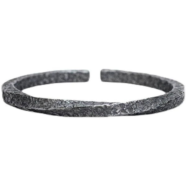 YIZIZAI Retro Mobius Bangle Bracelet Unisex Luxury Black Romantic Couple Jewelry Unique Personality Gift for Men & Women