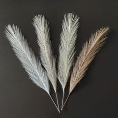 10pcs Artificial Pampas Grass Fluffy Reed Fake Plant for Birthday Wedding Home Party Vase Decoration Flower Bouquets DIY Crafts Decor
