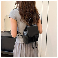 Fashion PU Leather Backpack for Women – Vintage Travel & School Bag