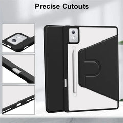 For Lenovo Xiaoxin Pad Pro 12 7 2025 Case TB375FC Acrylic Rotating Stand Tablet Funda For Lenovo Tab P12 12.7 inch TB371FC 2023