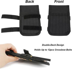 Archery Crossbow Arrow Bag Protector Single/Double Layer 6/12 Holes Hand-held Short Arrows Quiver for Outdoor Hunting Shooting