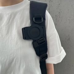 Free Hands Magnetic Belt Clip Holder Mobile Phone Holder Backpack Clip Metal Hook Spring Rope For Magsafe iPhone Accessories