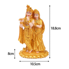 Radha and Krishna Buddha Statue Resin Figurine Hindu God Goddess Decor Gifts Meditation Statues Figurines Sculpture Ornaments