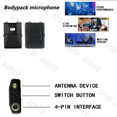 Qlxd B58 Headband Lavalier Professional Wireless Microphone Set Stable Transmission Suitable for Stage Performance Equipment