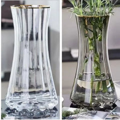 Creative Simple Original Color Glass Flower Vase Transparent Water Fre Flowers Lilies Nordic ular Living Room Home Decor