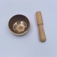 Buddhist Sound Bowls Therapy Meditation Mindfulness Yoga Ornaments Colorful Nepal Tibetan Singing Bowl Chakras Handmade Copper
