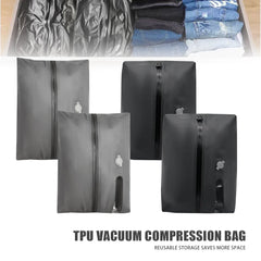 New Reusable Vacuum Bags for Travel Dustproof Space Saver Vacuum Compression Bag Waterproof Luggage Vacuum Storage Bag