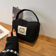 HomefishCosmetic Bags for Plush Cute Handbag Summer Fashion Soft Comfortable Large Capacity Trendy Handbag for Women With Handle