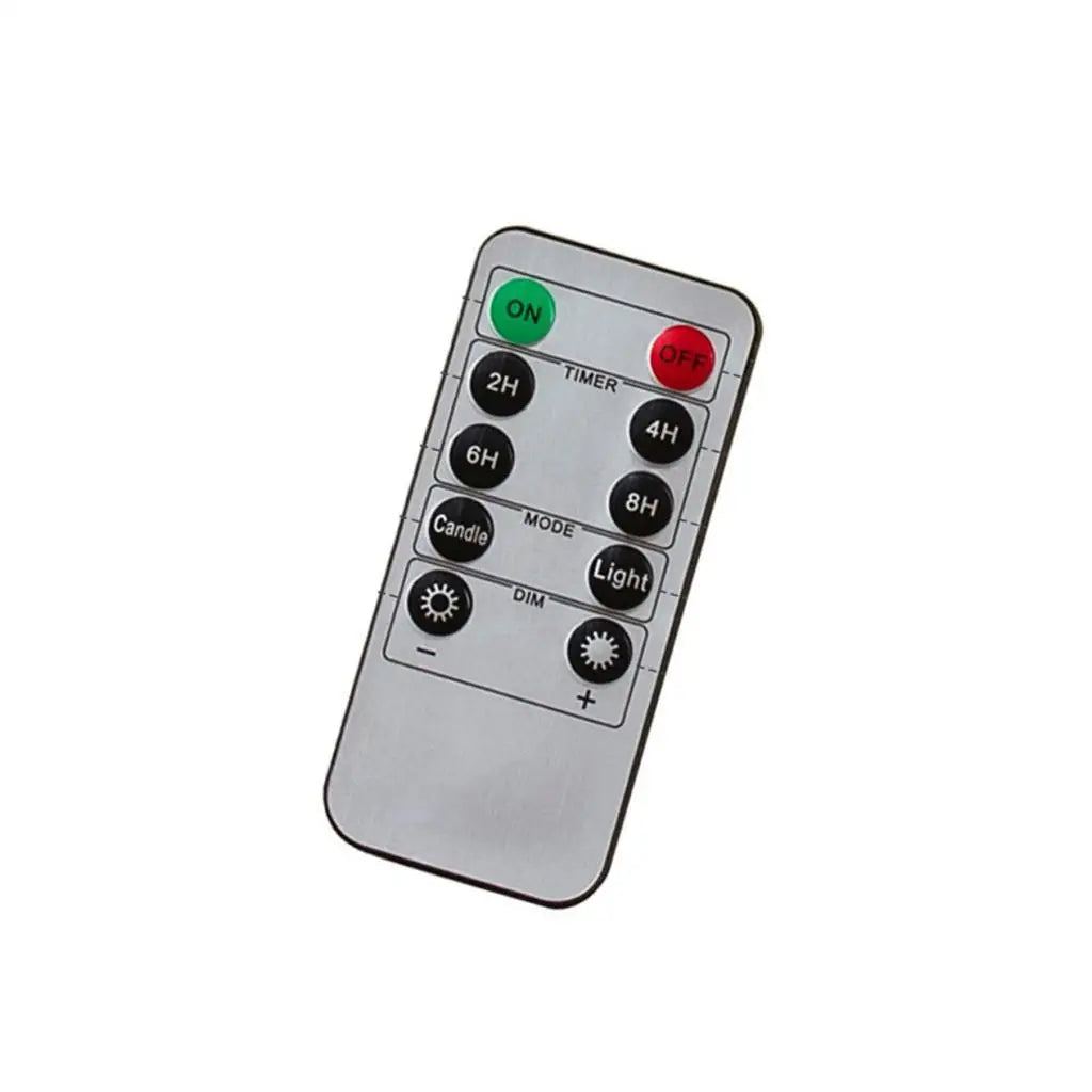 LED Candle Remote Control 10-Key Battery Operated Remote Control With Timer For Realistic Flameless LED Candles Events Tealight