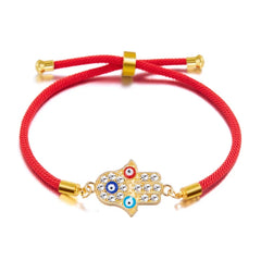 Turkish Evil Eye Bracelets For Women Men Handmade Braided Black Red Rope Lucky Bracelet Fashion Couple Friendship Jewelry Gifts