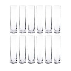 12 Pieces Glass Cylinder Vase, Clear Small Flower Vase, Home Decoration Vase, Party Decoration Vase, Suitable for Wedding Home Decor