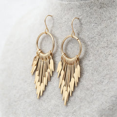 Gold Tassel Earrings – High-End Versatile Daily Fashion for Women