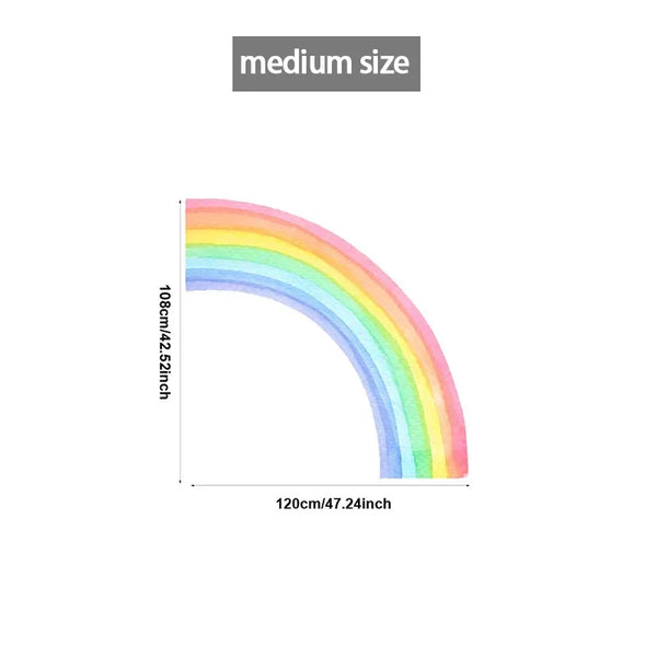 Large Rainbow Wall Stickers Home Decor living Room Bedroom Children's Room Decoration Self-adhesive PVC Graffiti Stickers