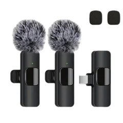 Wireless Lavalier Microphone for iPhone Android USB-C Microphone with Noise Reduction for Live Streaming Interviews Mini Mic