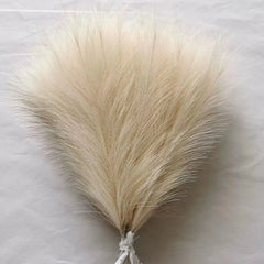 10pcs Artificial Pampas Grass Fluffy Reed Fake Plant for Birthday Wedding Home Party Vase Decoration Flower Bouquets DIY Crafts Decor