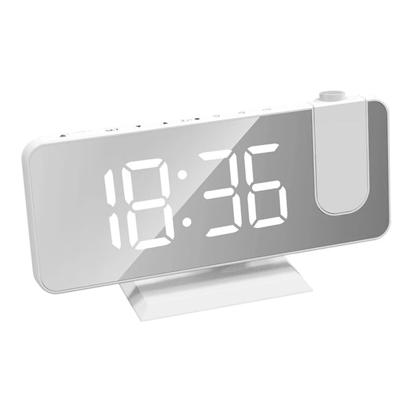 LED Electronic Projection Clock Large Screen Digital Alarm Clock Intelligent Luminous Clock for Home Bedroom Living Room