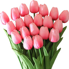 3/5PCS Artificial Flowers Real Touch Tulip Scrapbooking Vases Home Decor Wedding Garden Rose Arch Garland  Mother's Day Bouquets Home Decor, Plants & flowers