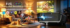 4000 ANSI 4K UHD Video Projector Android 14 Google TV Daytime Native 1080P Wifi Auto Focus Tof Home Theater Beamer For Movie