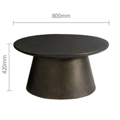 Wabi-sabi round black vintage sofa Console Tables designer creative  small antique coffee table Console Tables