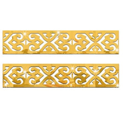 3D 5/10CM Square Self Adhesive Waist Line Mirror Wall Art Stickers for Living Room Ceiling Edge Strip Corner Line Wall Decor