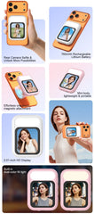 NEWEST Magnetic Selfie Monitor Screen with Fill Light Phone Back Mirroring Rear Camera For Live Stream Vlogging Video Recording